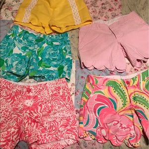 Lilly Pulitzer 000 Pink Seersucker Buttercup Short