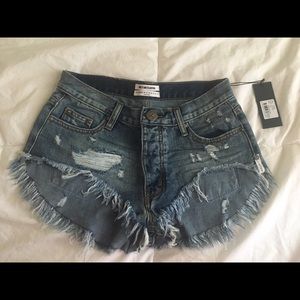 One Teaspoon Roller Shorts in Royale size 24