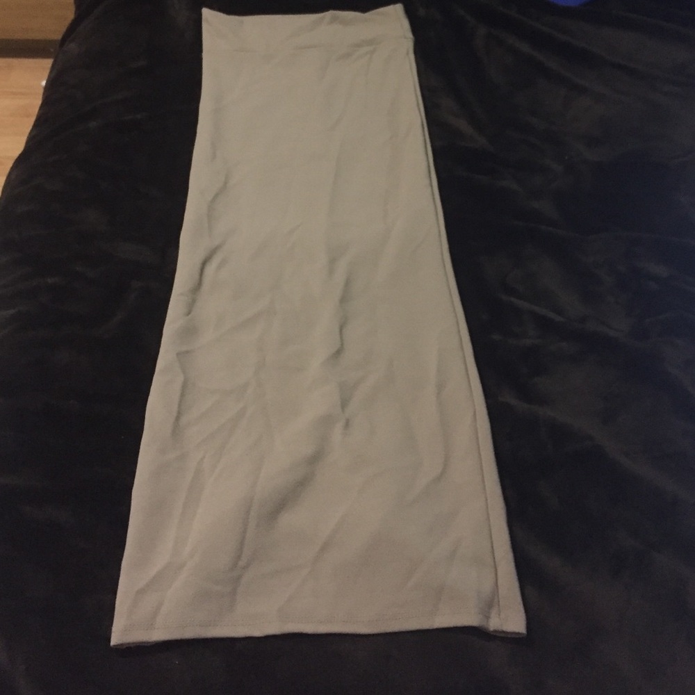 Beige maxi skirt