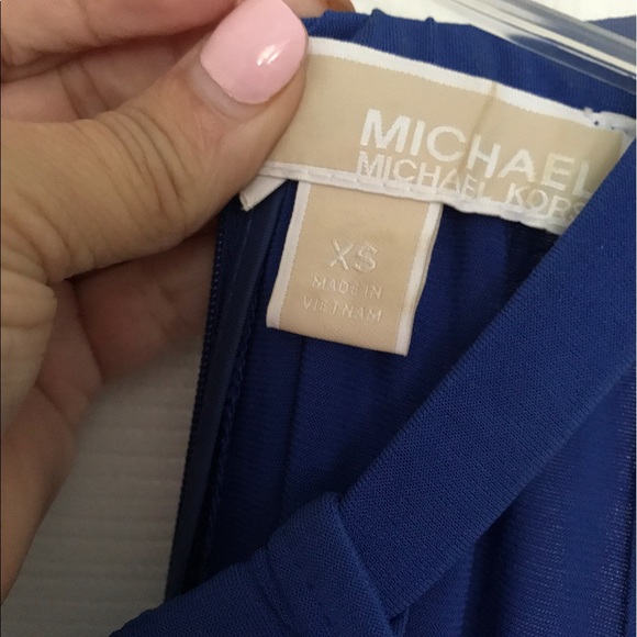 Michael Kors petite small blue high low dress - Picture 1 of 3