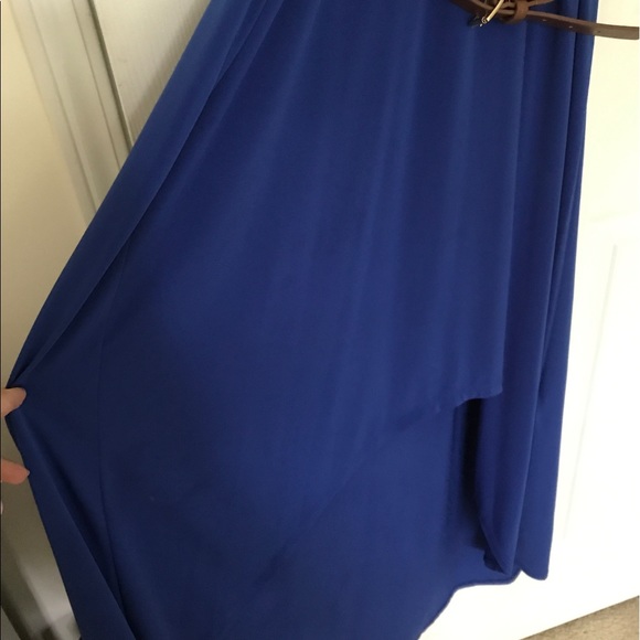 Michael Kors petite small blue high low dress - Picture 3 of 3
