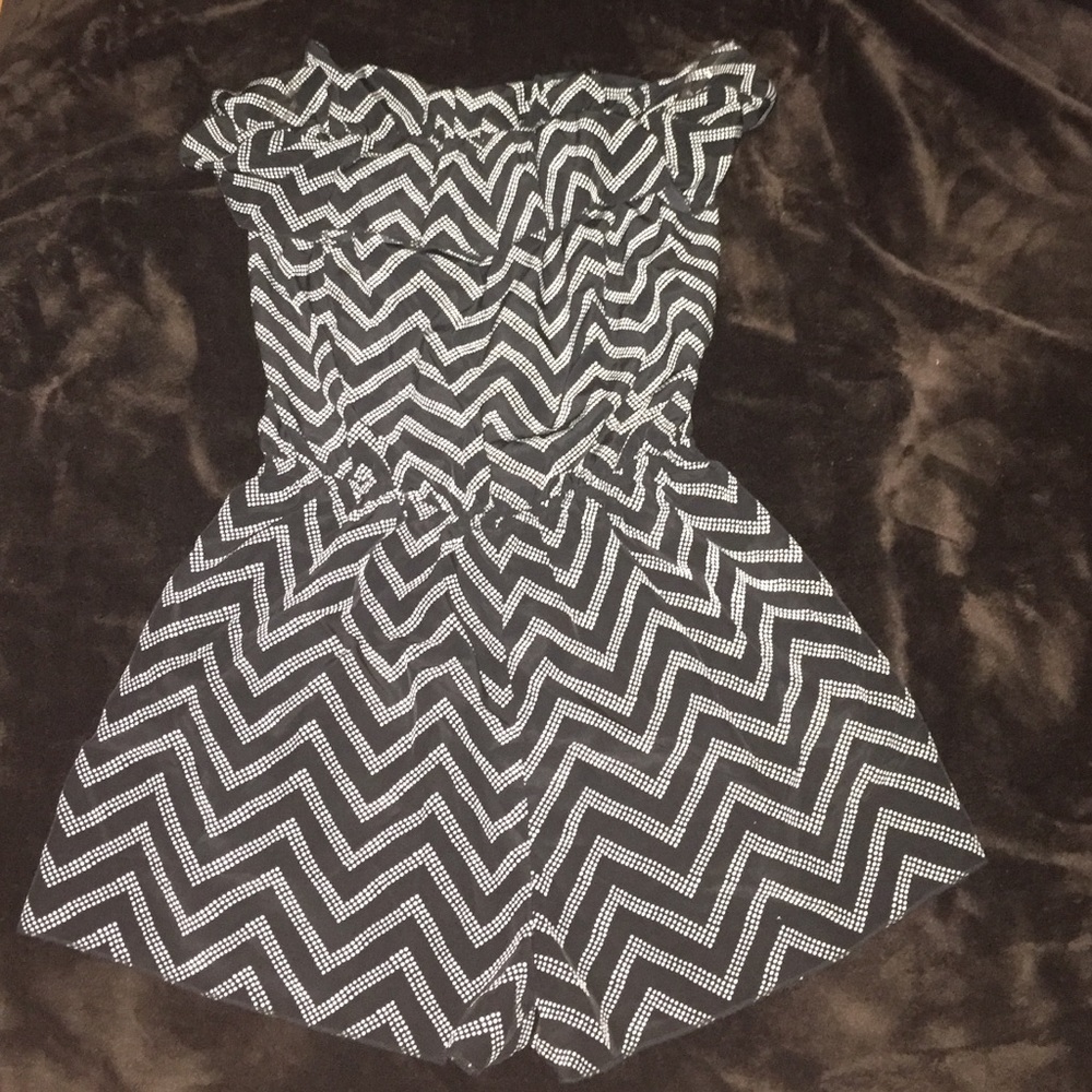 Strapless romper