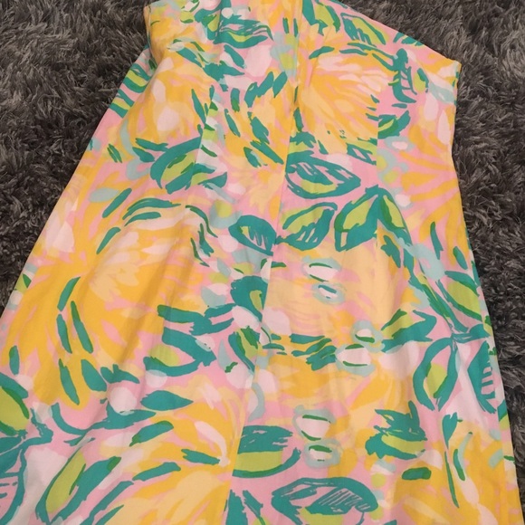 Lilly Pulitzer One Shoulder Bow Silk Dress Summer - Picture 4 of 7