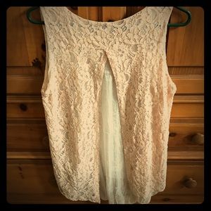 Lacey sleeveless top