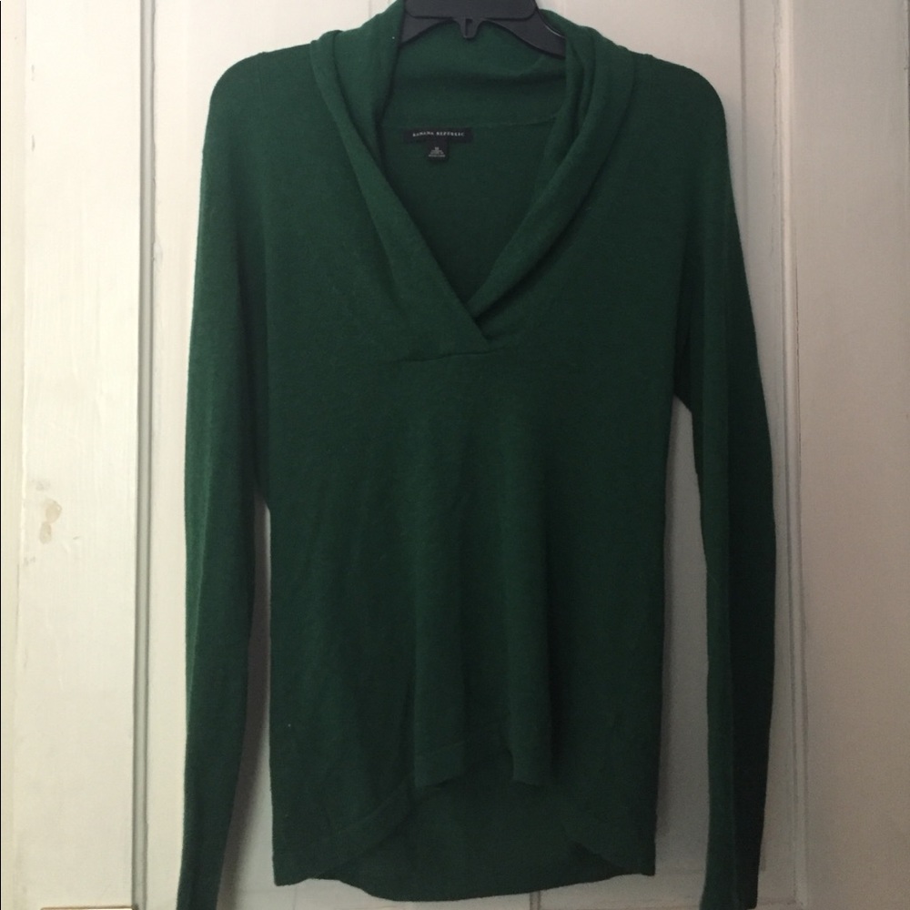 Green sweater from Banana Republic size M