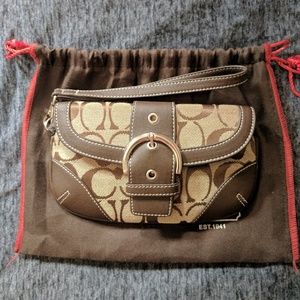 Coach Wristlet in Signature Canvas