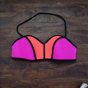 🌴VS PINK COLOR BLOCK BIKINI TOP💖