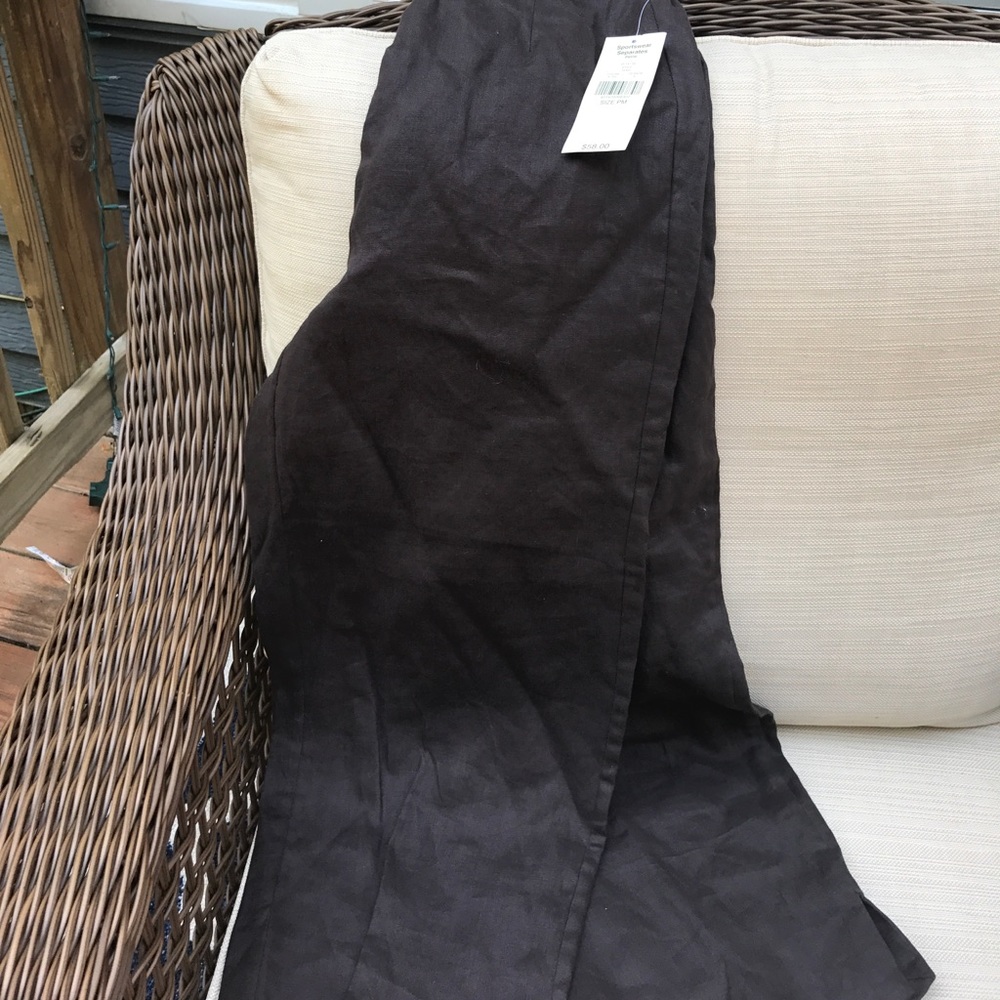 Brown linen Capris