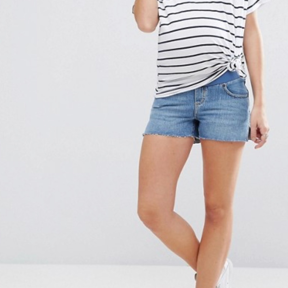 Asos Maternity Jean Shorts