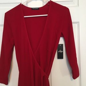 American Apparel V-Neck Wrap Dress NWT