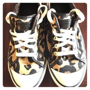 Coach sneakers. Leopard Print. Size 9.