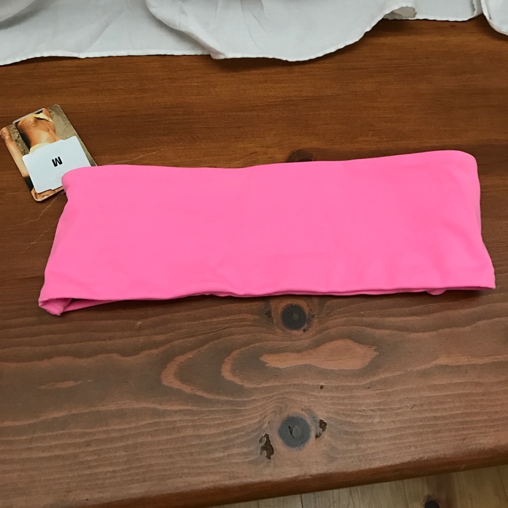 Hot pink San Lorenzo bandeau top