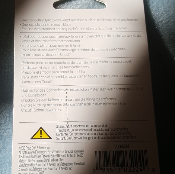 CRICUT STANDARD BLADE NEW - Picture 2 of 4