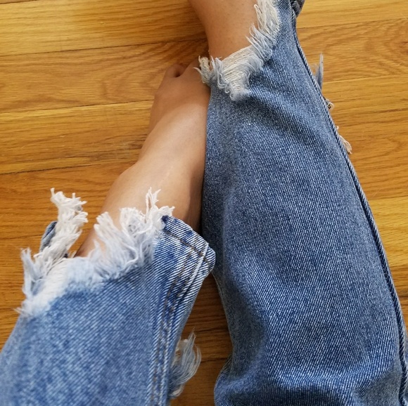 💦2FOR$20💦DISTRESSED DENIM BOYFRIEND JEANS - Picture 5 of 6