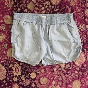 GAP denim drawstring shorts
