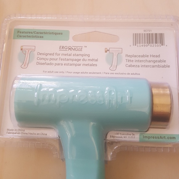 IMPRESSART METAL STAMPING HAMMER ERGO ANGLE HANDLE - Picture 3 of 3