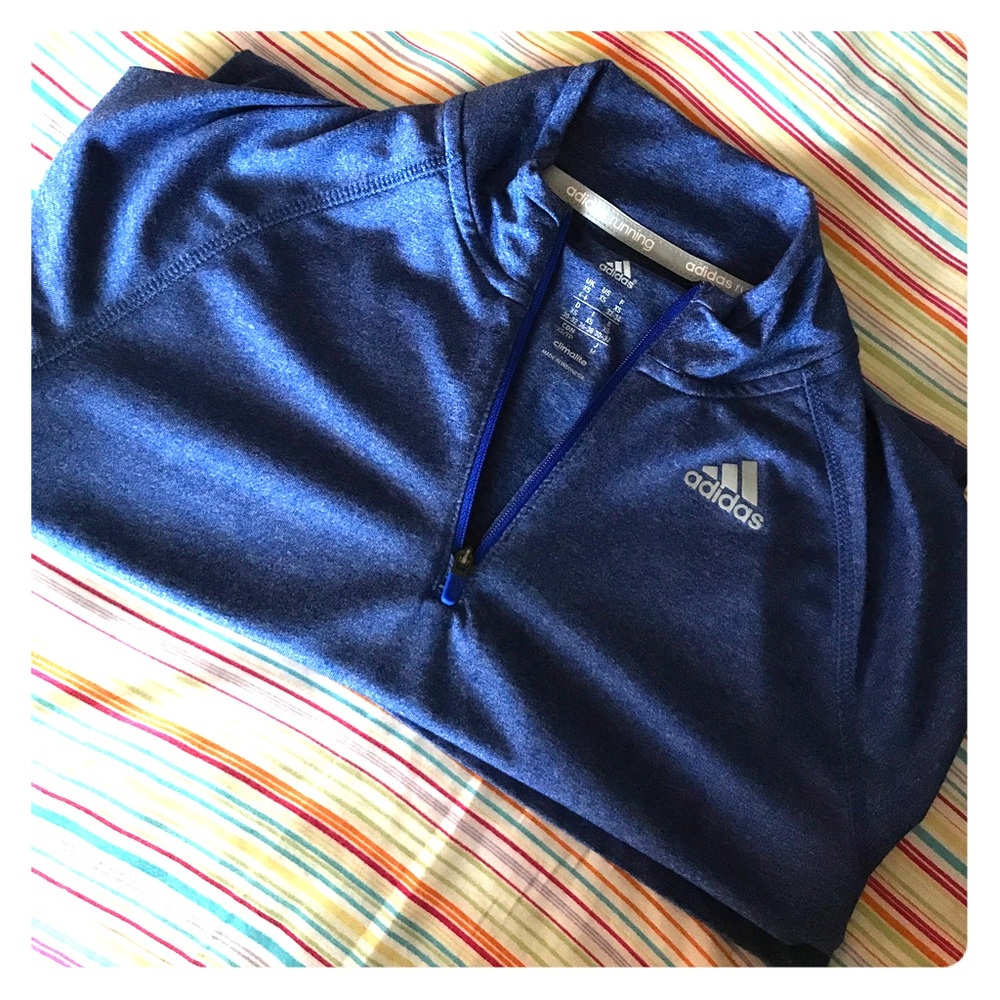 Blue Climalite Adidas Running Jacket