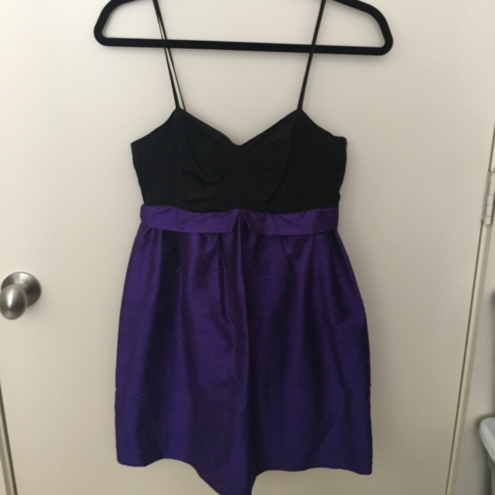Purple and black party dress