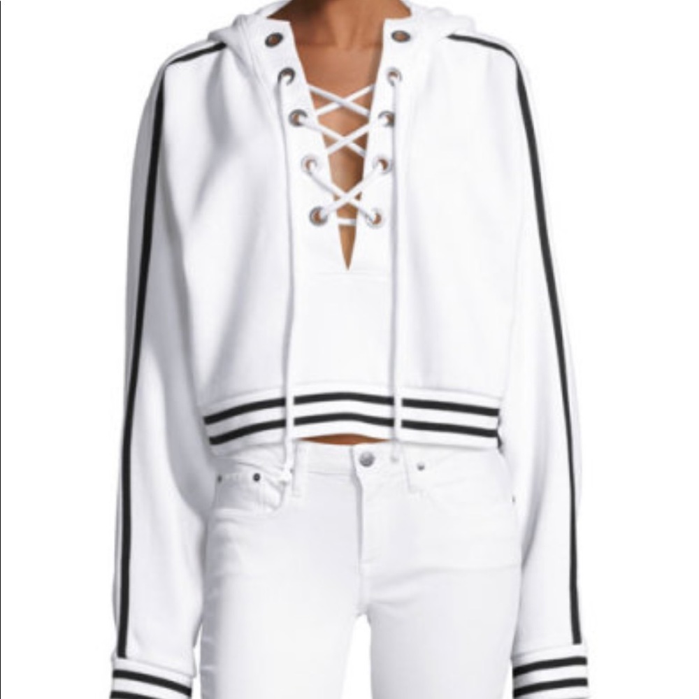 Fenty white crop hoodie