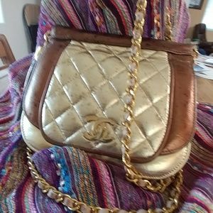 Italian leather Preowned , crossbody bag.