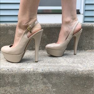 G by Guess Volly Nude Patent Pumps