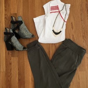 Olive joggers