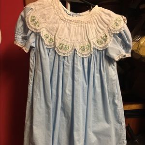 Girls smocked dress