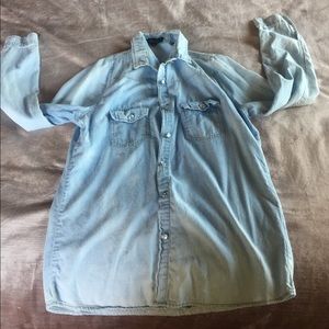 Denim button up