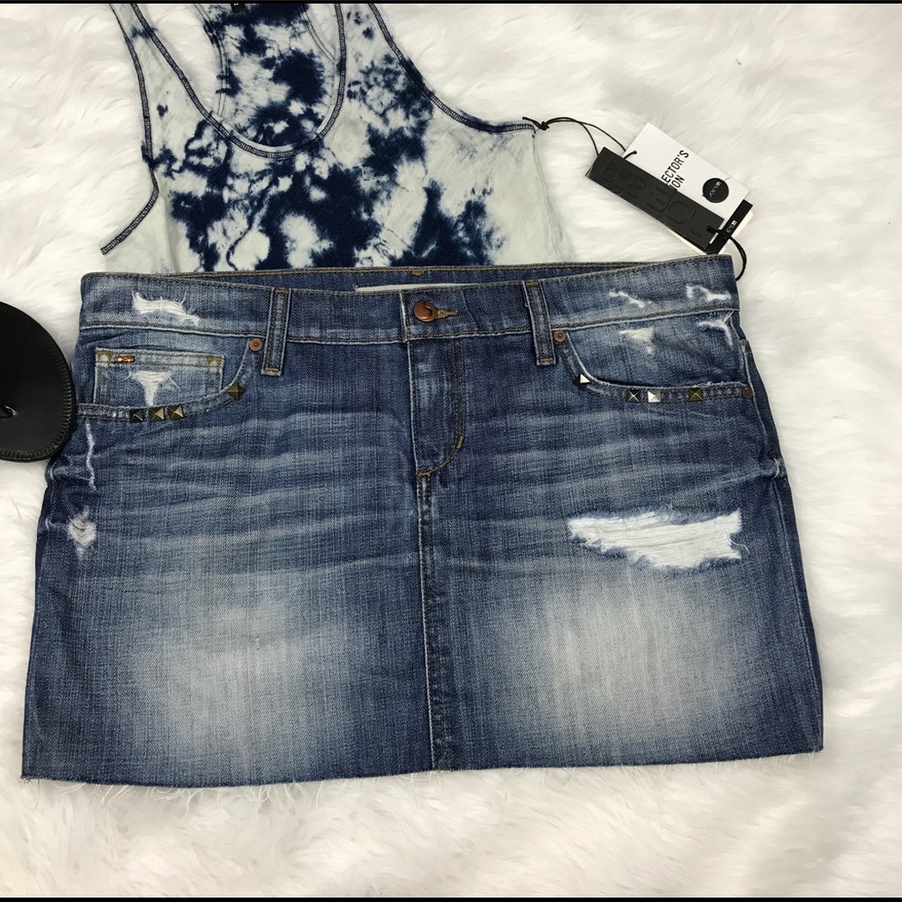Destroyed JOE'S Jean Skirt