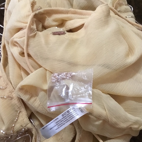 NWOT Free People Gatsby Spaghetti Strap Beaded Top - Picture 7 of 8