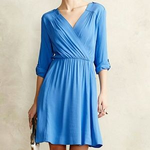 Anthropologie Maeve Lene Blue Dress XSP