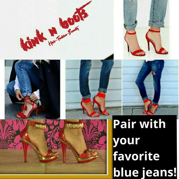 Beaded strap heels. - Picture 4 of 4