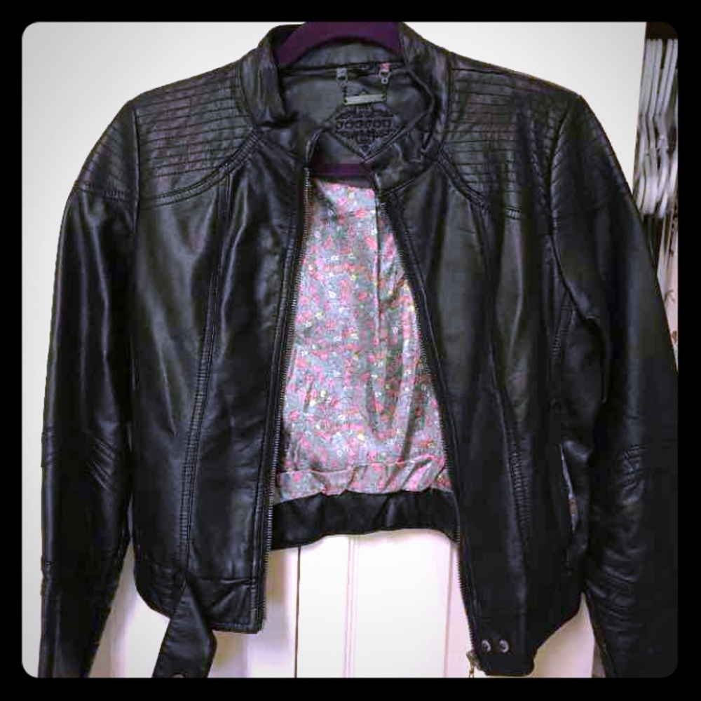 Faux leather jacket