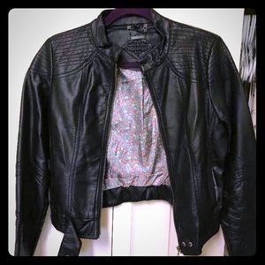 Faux leather jacket