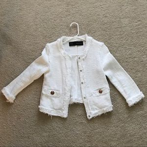 Zara Textured Twill Jacket