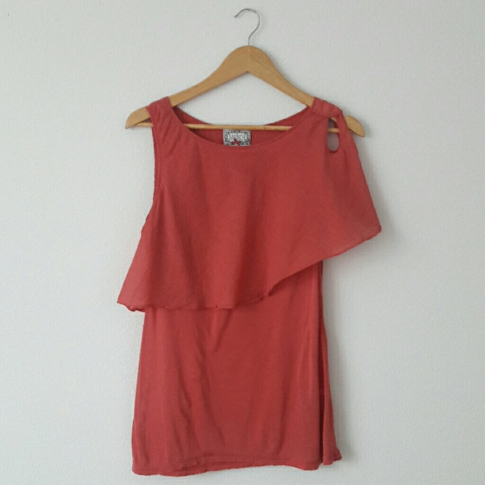 Anthropologie Poppy Colored Blouse