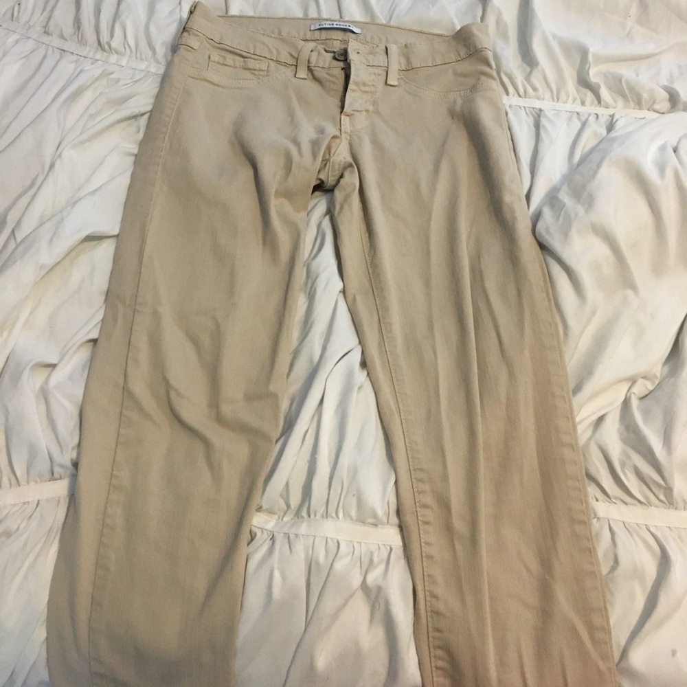 Tan flying monkey jeans