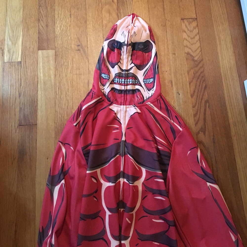 ATTACK ON TITAN COLOSSAL TITAN FULL ZIP HOODIE