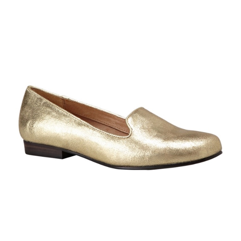 Fossil Calabash Gold Metallic Loafers 9