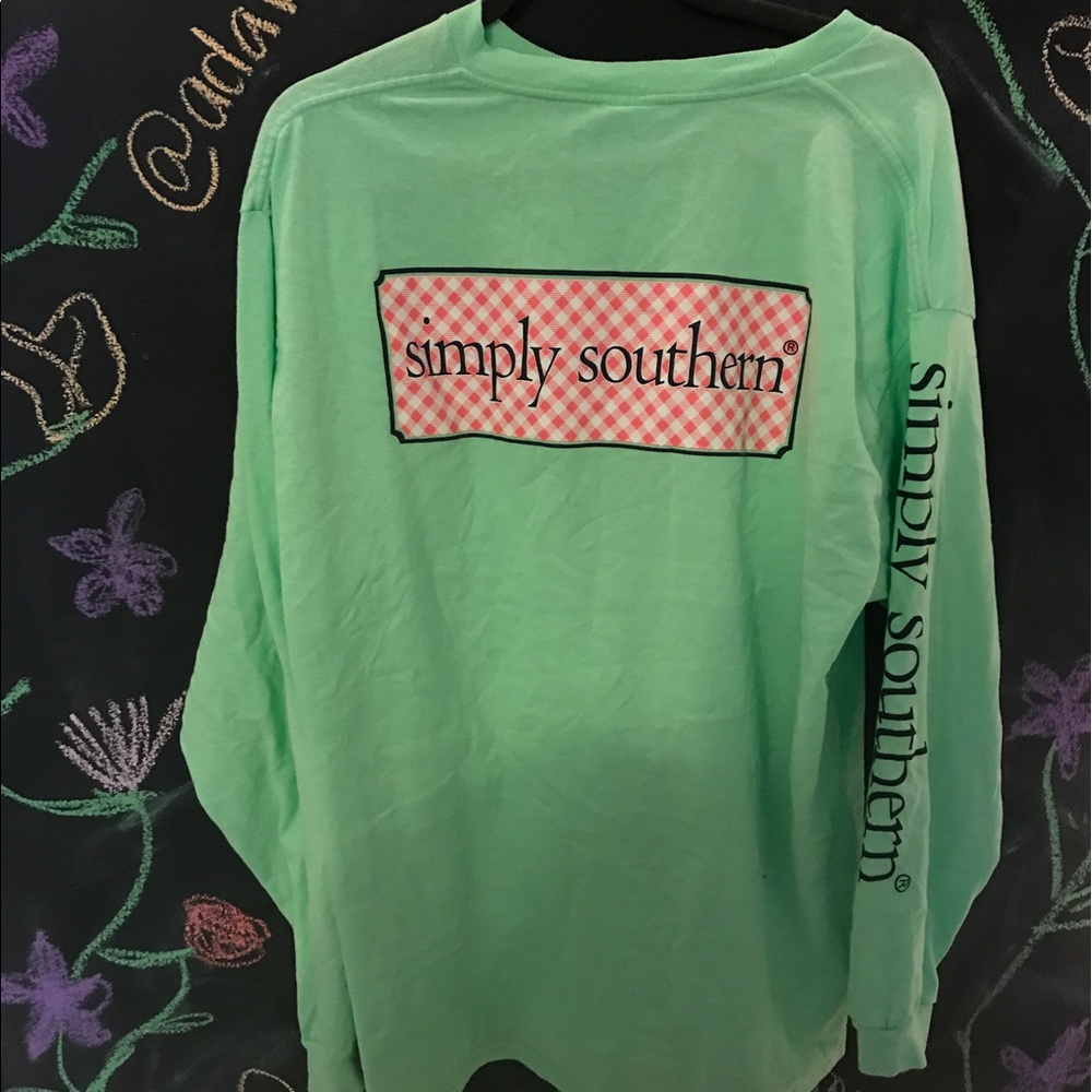 NWOT Simply Southern Pocket Tee