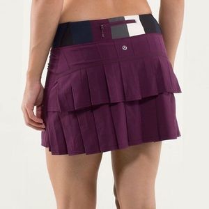 Women's Run: Pace-Setter Tennis Skirt in Plum