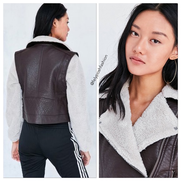 Urban Outfitters BDG Cozy Moto Jacket - Picture 3 of 3