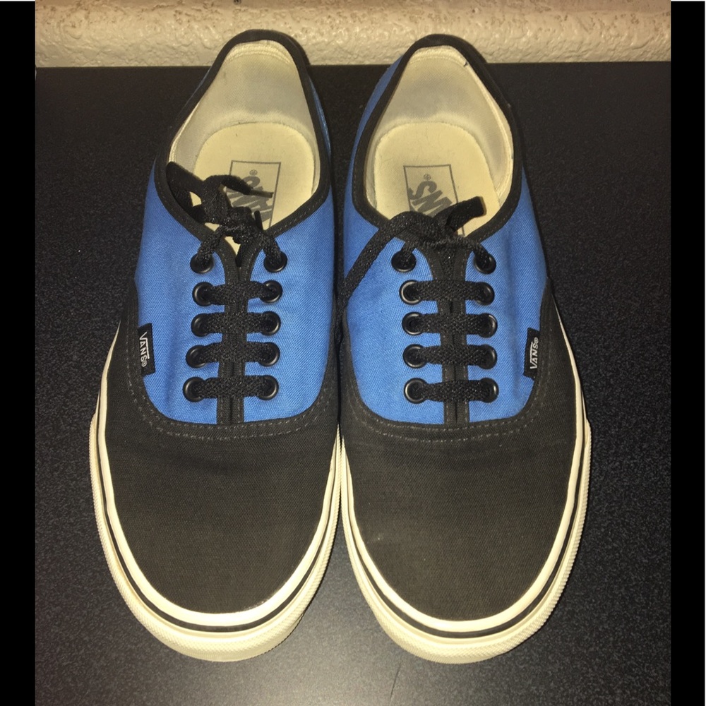 Black and blue vans