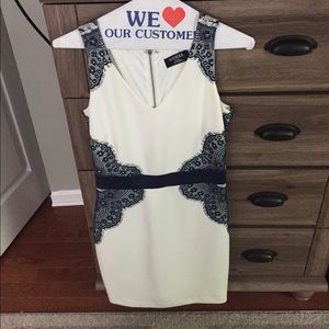 White dress with lace detail