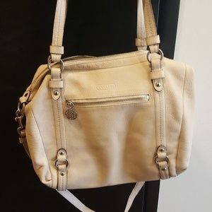 Coach tan leather purse