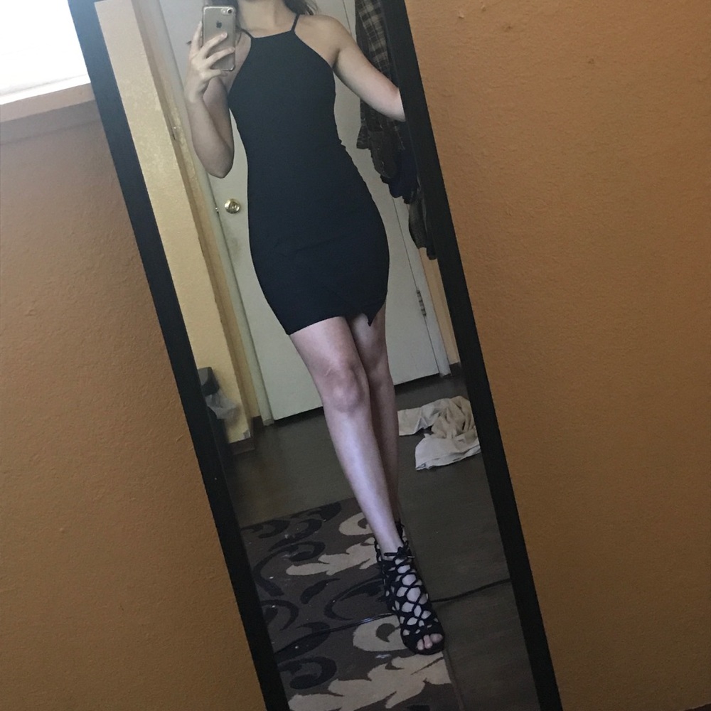 Figure-hugging Envelope Dress