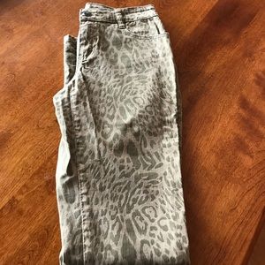 AZI brand leopard jeans