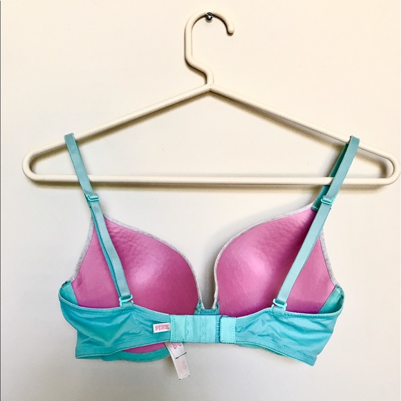 White and Teal Victoria's Secret Bra - Picture 2 of 2