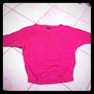 Express mesh T-shirt style sweater