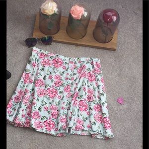 Floral Button Up Skirt